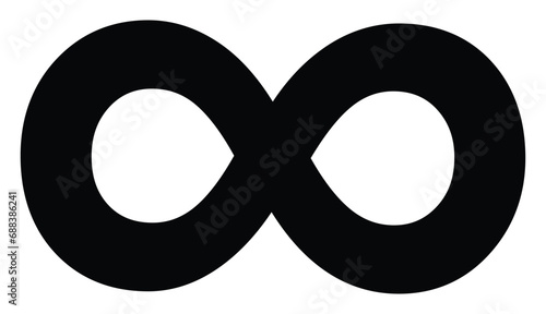 Infinity icon. Infinity symbol. Vector, modern, motion, business, logo, future, mobius, eight, ribbon, style, template, web, black, logotype, strip, image, space, emblem, arrow, object, technology. photo