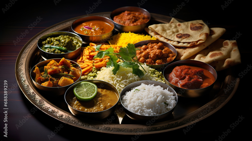 Indian food thali Indian food thali