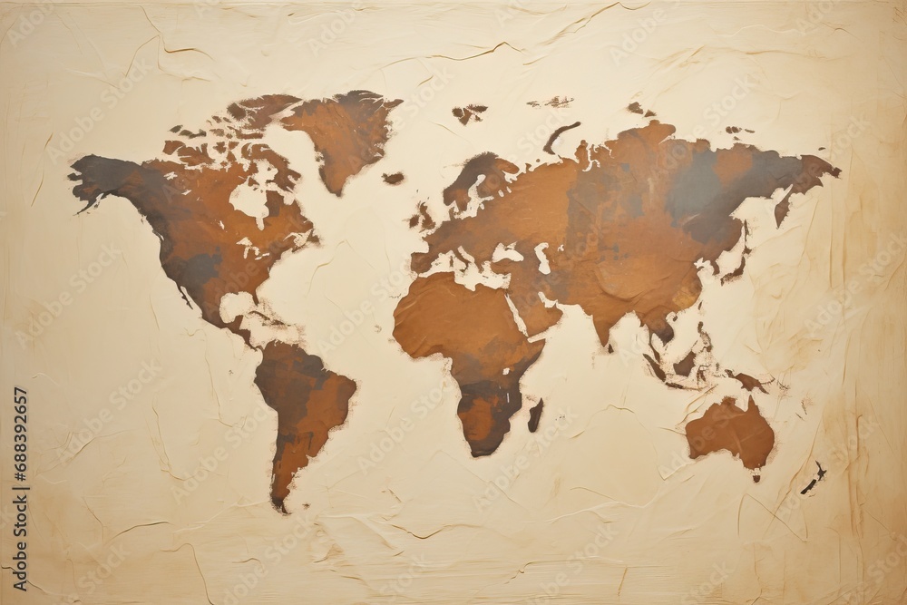 surface paper old silhouete map world earth texture background globe asia global planet america europa travel blue geography abstract atlas vintage continent illustration