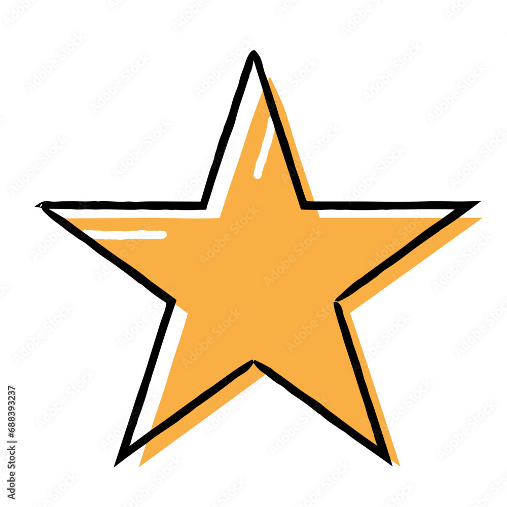Star colour icon symbol vector image. Illustration of rating quality and review winner customer graphic design image - obrazy, fototapety, plakaty 