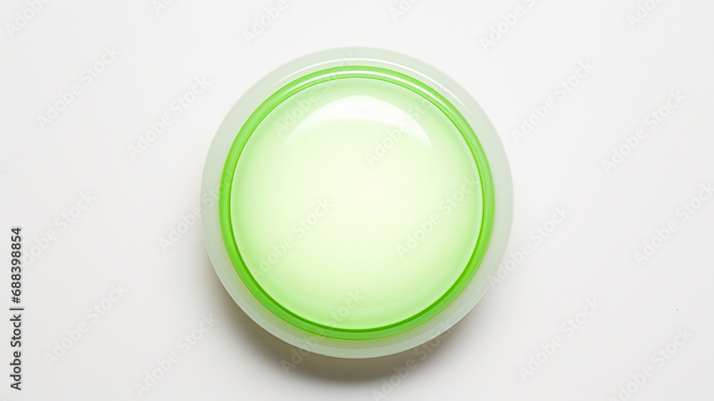 green light fluorescent button isolated on the background of computer graphics website design green light fluorescent button isolated on the background of computer graphics website design