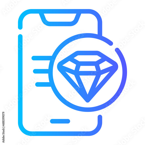 online store Line Gradient Icon