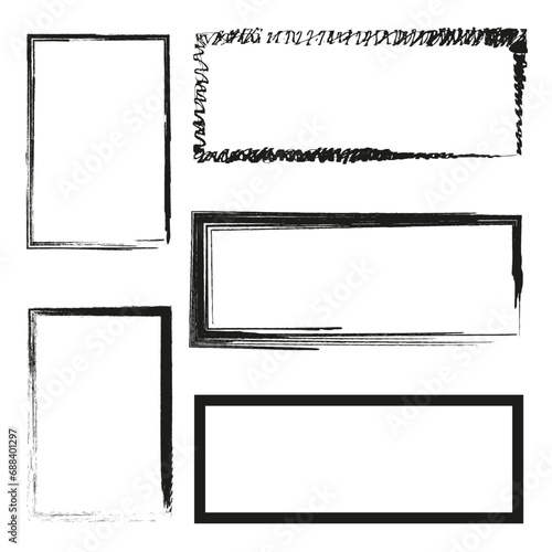 Wallpaper Mural Grunge style rectangle shapes. Vector illustration. EPS 10. Torontodigital.ca