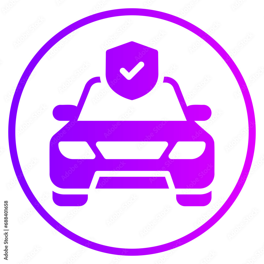 Obraz premium insurance gradient icon