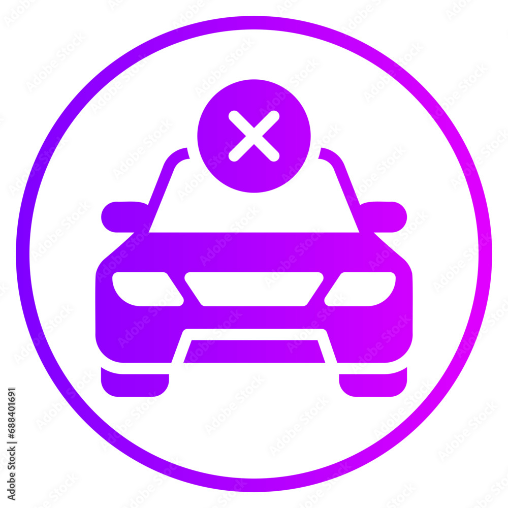 Obraz premium rejected gradient icon