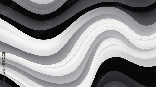 abstract black and white wave pattern background