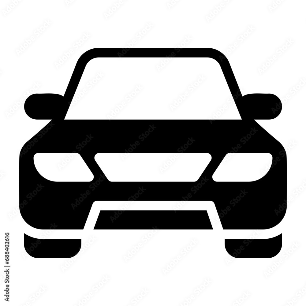 Obraz premium car glyph icon