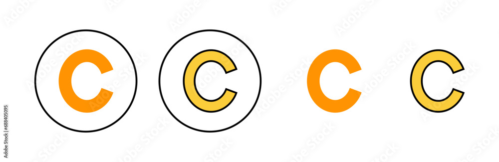 Copyright icon set for web and mobile app. copyright sign and symbol Copyright icon set for web and mobile app. copyright sign and symbol