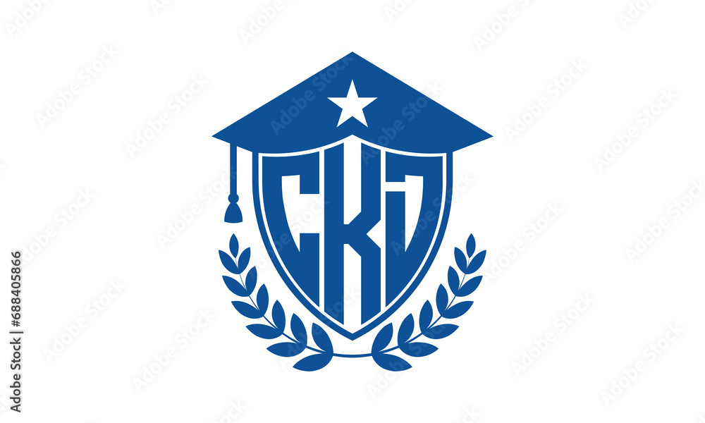 CKD three letter iconic academic logo design vector template. monogram, abstract, school, college, university, graduation cap symbol logo, shield, model, institute, educational, coaching canter, tech CKD three letter iconic academic logo design vector template. monogram, abstract, school, college, university, graduation cap symbol logo, shield, model, institute, educational, coaching canter, tech