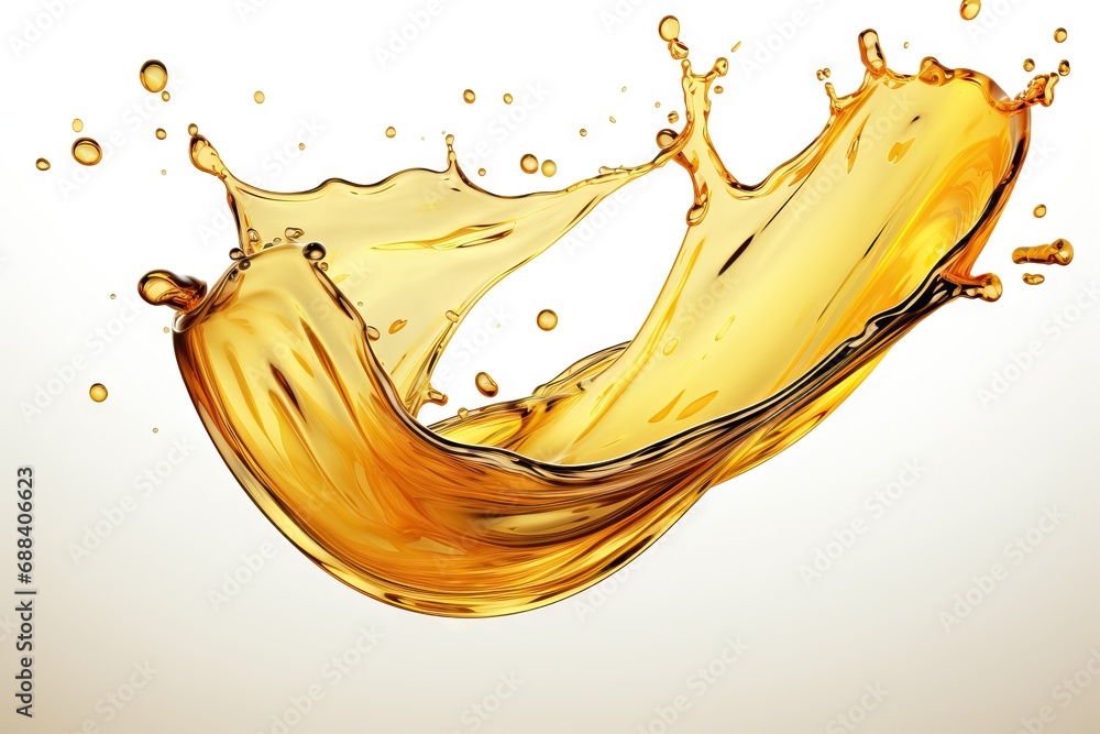 path Clipping illustration 3d background white isolated splash oil ...
