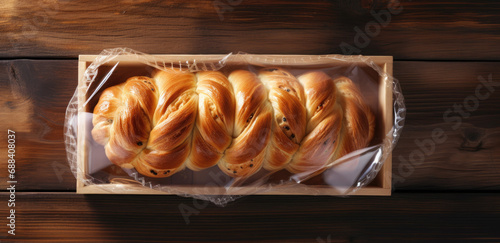French bread Pain couronne plastic box realvision
