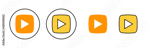 Free Download Play Icon set for web and mobile app. Play button sign and symbol - GFXLoad