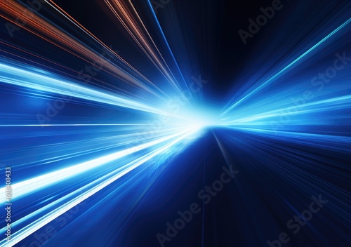 High speed. Abstract technology background concept.Speed movement pattern and motion blur over dark blue background