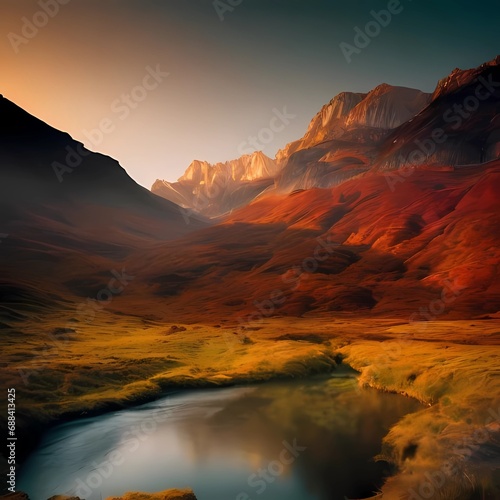 sunrise over the mountains © adop