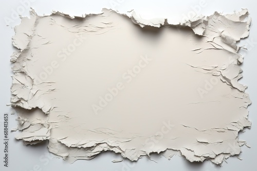 included path Clipping paper offwhite Torn cardboard blank rip ripped note document newspaper notice message notepad communication isolated white shadow photo