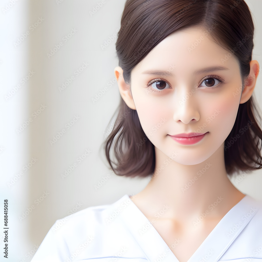 A beautiful Asian woman, a career woman, and an ID photo. Generative AI
A beautiful Asian woman, a career woman, and an ID photo. Generative AI