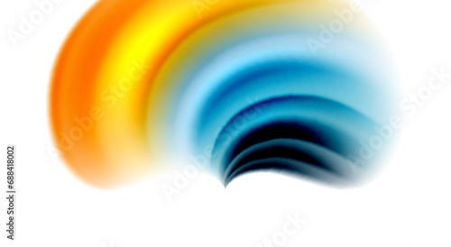 Color mixing liquid rainbow shape background