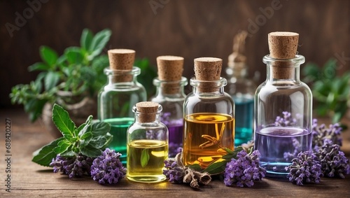 lavender oil and flowers