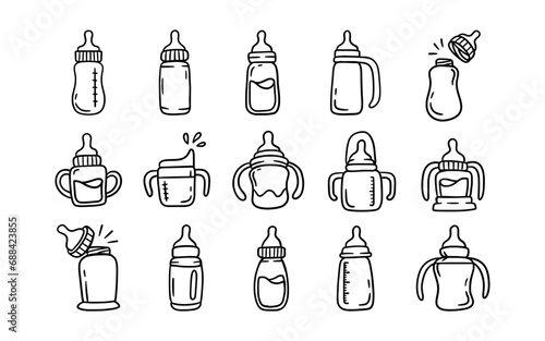 Set of Baby Bottles Element
