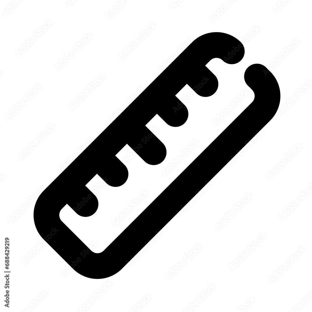 ruler line icon, measurement outline vector sign, linear style pictogram isolated on white. logo illustration. ruler line icon, measurement outline vector sign, linear style pictogram isolated on white. logo illustration.