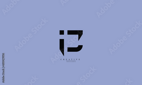 Alphabet letters Initials Monogram logo IC CI I C