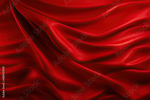curtains velvet silk red luxury illustration 3D Background satin fabric abstract texture textile clothes wave material curtain soft shiny smooth decoration valentine