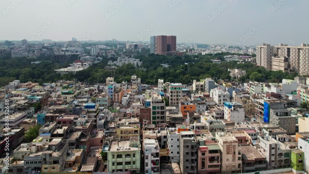 aerial view of buildings in neckless road hyderabad telangana daytime 4k drone shot aerial view of buildings in neckless road hyderabad telangana daytime 4k drone shot