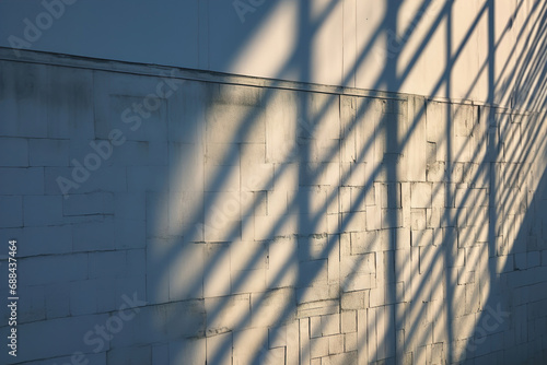 Ornamental shadows on a wall, background.