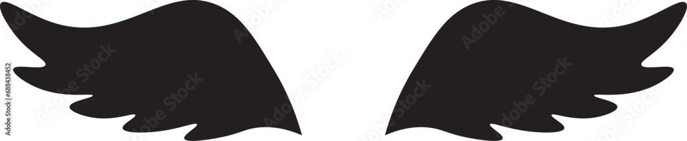 Angel wings design. Wings vector background design. Angel wings design. Wings vector background design.