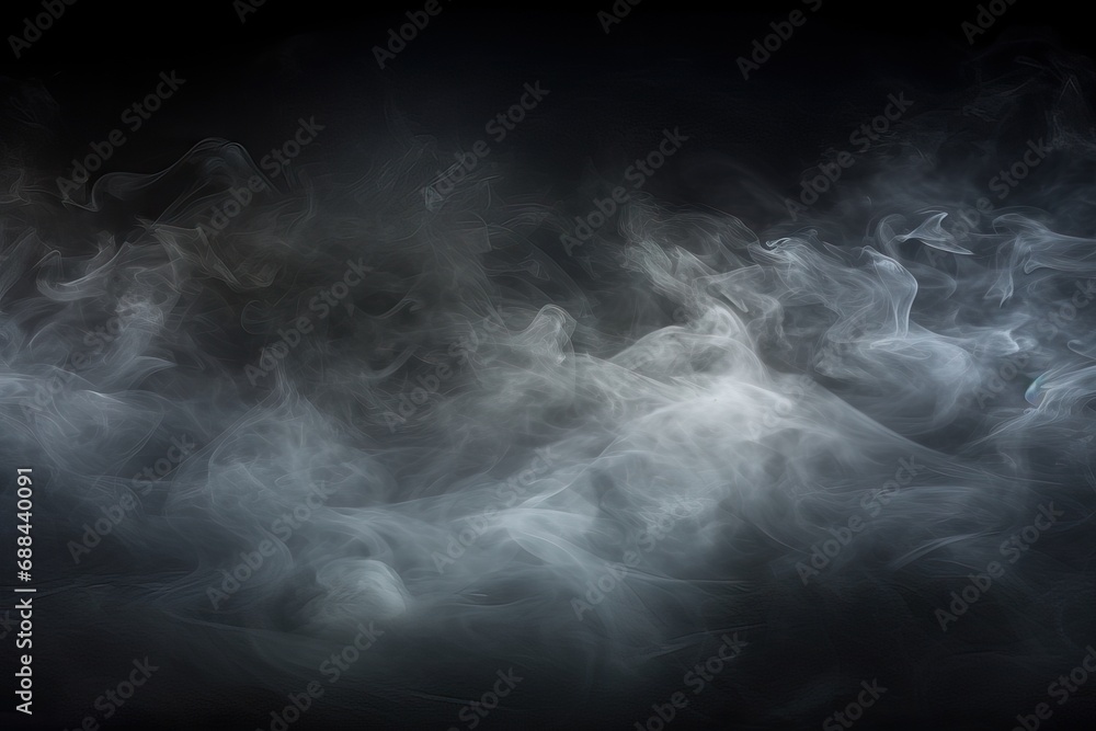 background black blank texture Smoke fog mist horror darkness light dark gothic shape fractal night steam grey soft studio abstract suspense nobody mystery copy white - obrazy, fototapety, plakaty 
