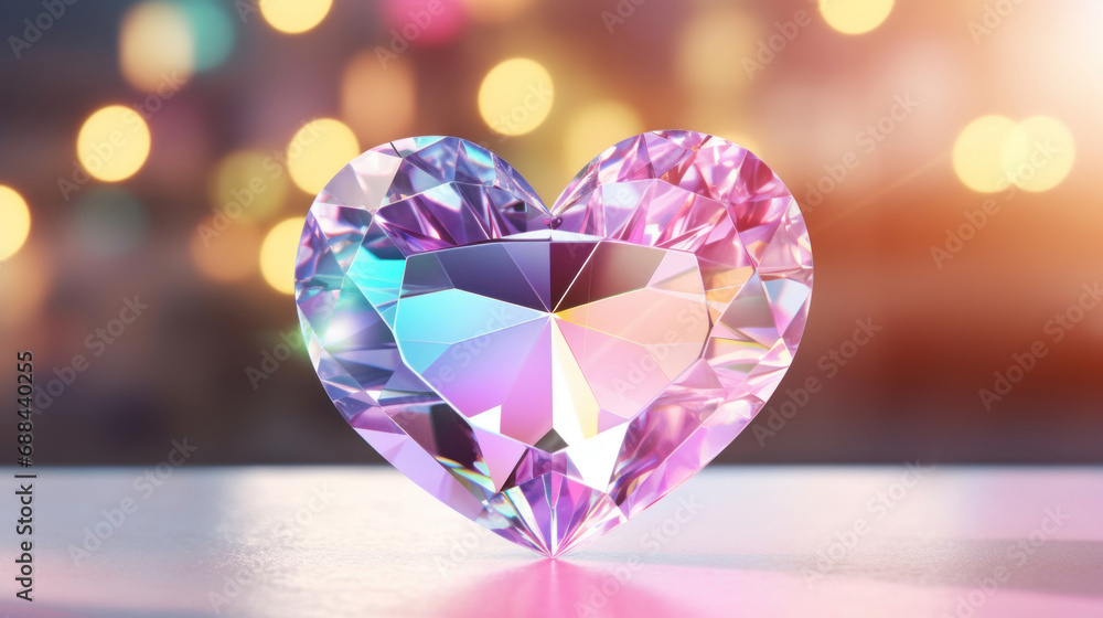 Crystal colorful heart Crystal colorful heart