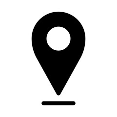 Pin location icon for map and navigation