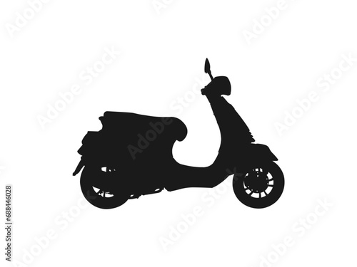 italian scooter silhouettes icons . Vector Set of Silhouettes. Riders on Motorbike Silhouette italian scooter from Italy, vector icon illustration design isolated on white background.