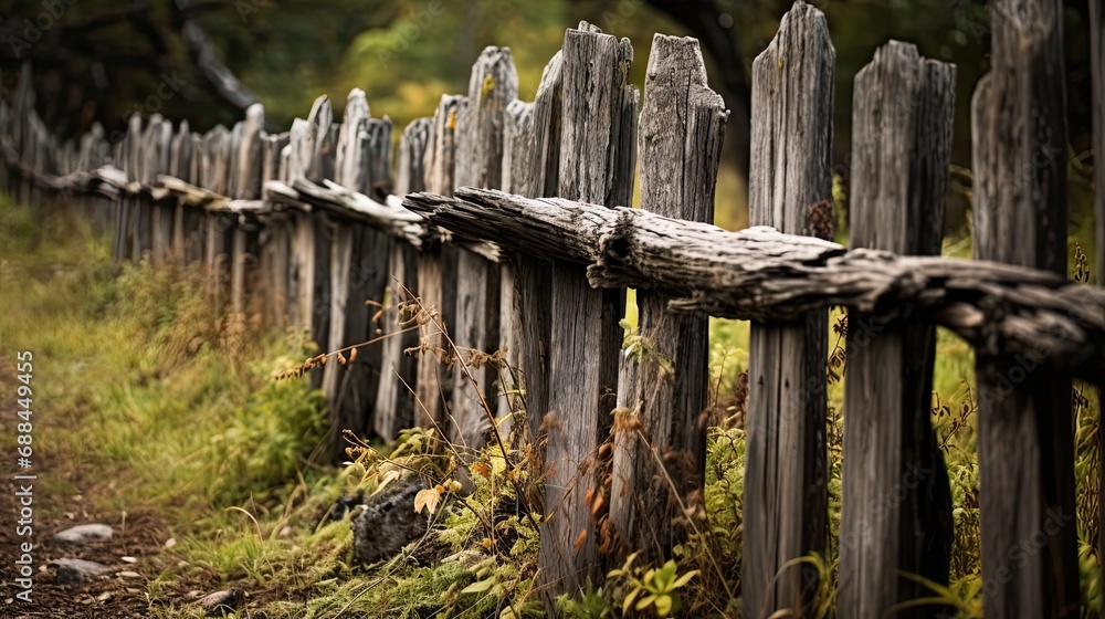 Fototapeta premium old wooden fence
