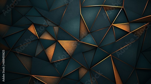 minimalist mathematics, hyperbola parabola patterns, kaleidoscopic, copper-leaf on textured dark-teal paper, copy space, 16:9