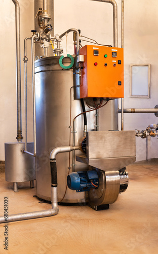 automatic steam generator boiler in a room photo