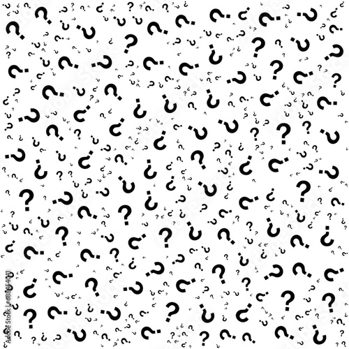 Question mark grunge seamless pattern vector