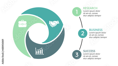 Infographic elements design for presentation, can be used for presentation, workflow layout, diagram, annual report, web design.