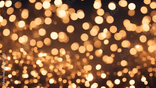 golden christmas lights background