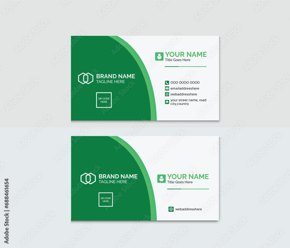 rectangle size, Modern business card, 
clean template, Modern, simple business card, Business Card,
template, Business Card Layout,  Flat design, Double sided business card, template, 
professional,
