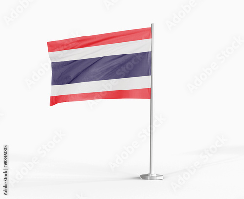 Free Download Thailand national flag on white background. - GFXLoad