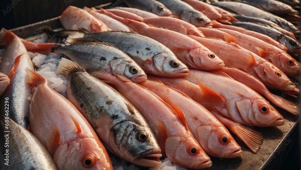 fresh fish for sale at the market fresh fish for sale at the market