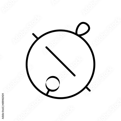 jingle bell line icon