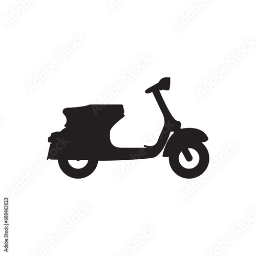 scooter motorbike icon vector