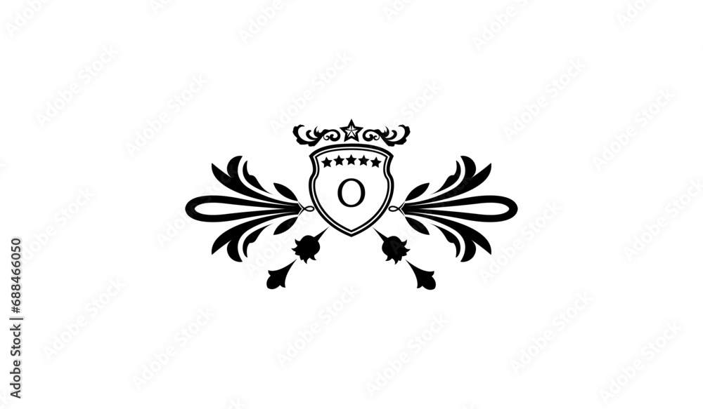 Fototapeta premium Luxury Retro Logo O