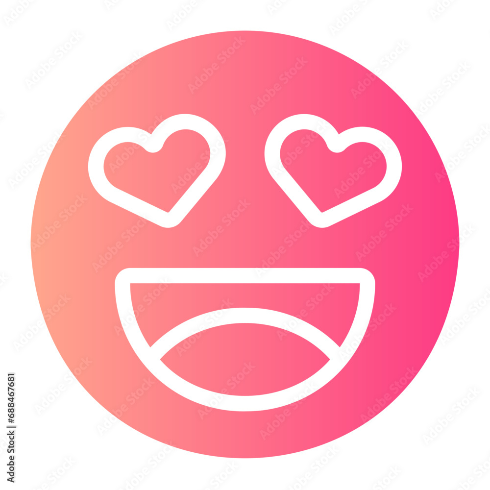 in love gradient icon in love gradient icon