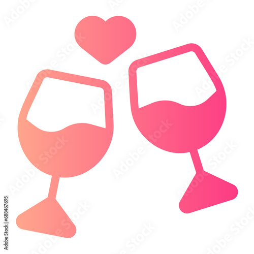cheers gradient icon