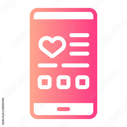 dating app gradient icon