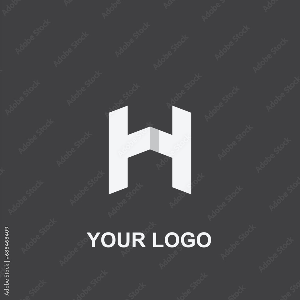 Obraz premium abstract h logo