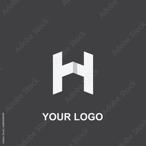 abstract h logo